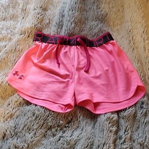 Pink Under armour shorts